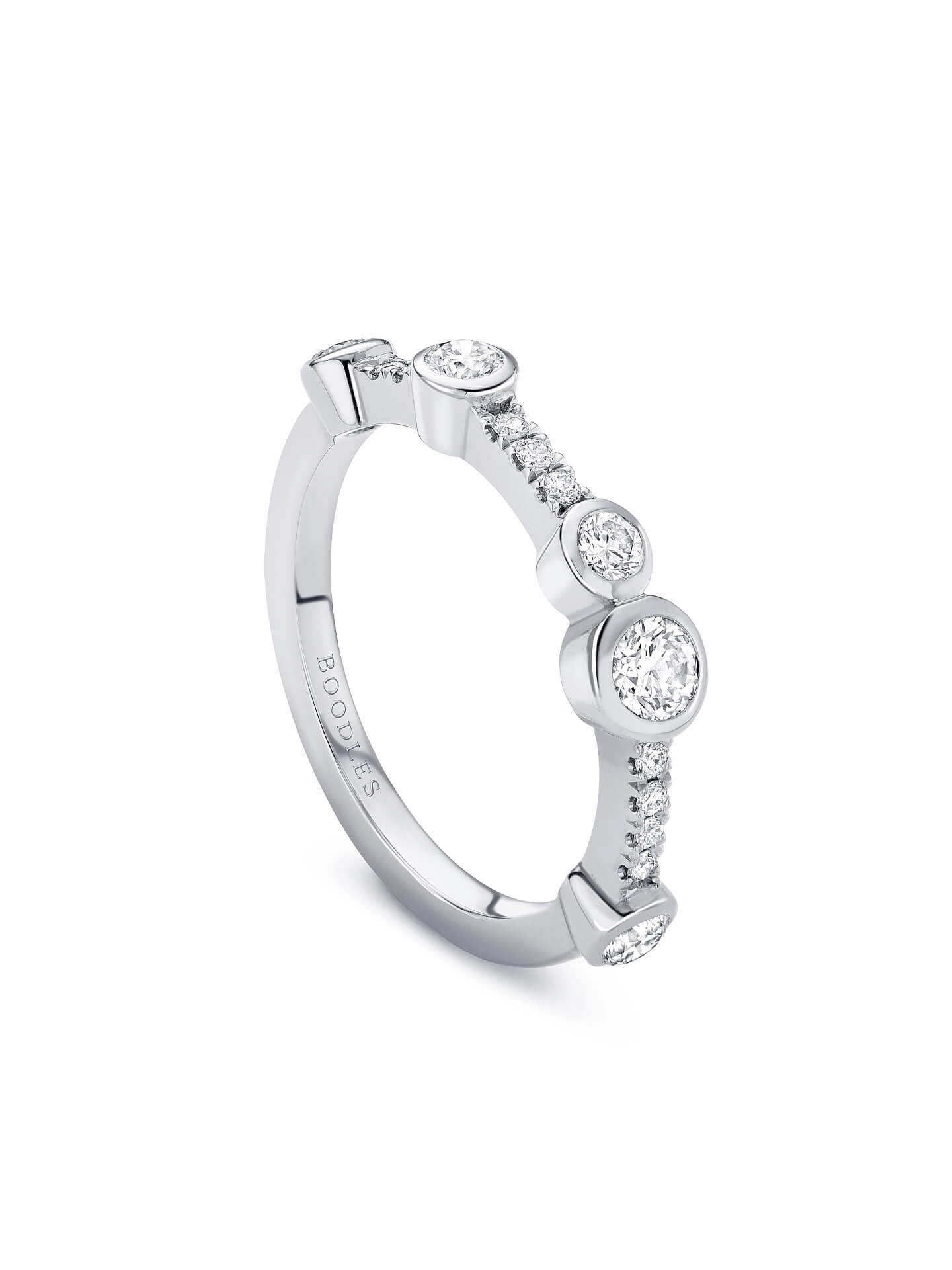 Boodles style 2025 waterfall ring