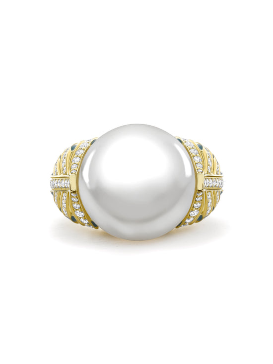 A Family Journey Copenhagen Pearl Yellow Gold Ring