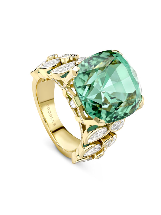 A Family Journey Dublin Tourmaline Yellow Gold Ring