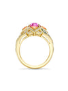 A Family Journey Barcelona Pink Sapphire Yellow Gold Ring