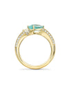 Olympian Paraiba Diamond Yellow Gold Ring