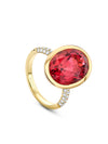 Florentine Dolce Vita Pink Tourmaline Yellow Gold Ring