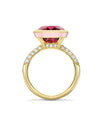 Florentine Dolce Vita Pink Tourmaline Yellow Gold Ring