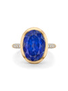 Florentine Dolce Vita Oval Tanzanite Yellow French Gold Ring