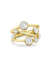 Raindance Seven Diamond Yellow Gold Ring