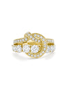 The Knot Medium Yellow Gold Diamond Ring