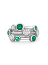 Raindance Classic Platinum Emerald Ring