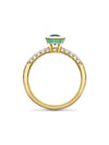 Florentine Dolce Vita Cushion Sapphire Yellow Gold Ring