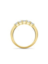 Classic Five Stone Ashoka Diamond Yellow Gold Eternity Ring