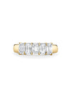 Classic Five Stone Ashoka Diamond Yellow Gold Eternity Ring