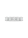 Classic Five Stone Round Brilliant Diamond Platinum Ring