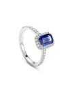 Vintage Octagonal Blue Sapphire Engagement Ring | Boodles