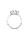 Trilogy Round Brilliant Platinum Diamond Engagement Ring