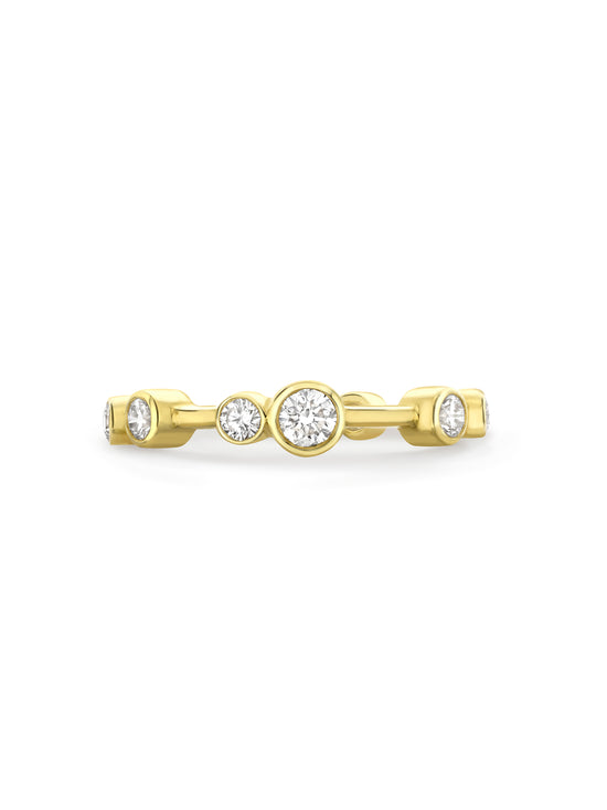 Raindance Full-Hoop Yellow Gold Diamond Ring