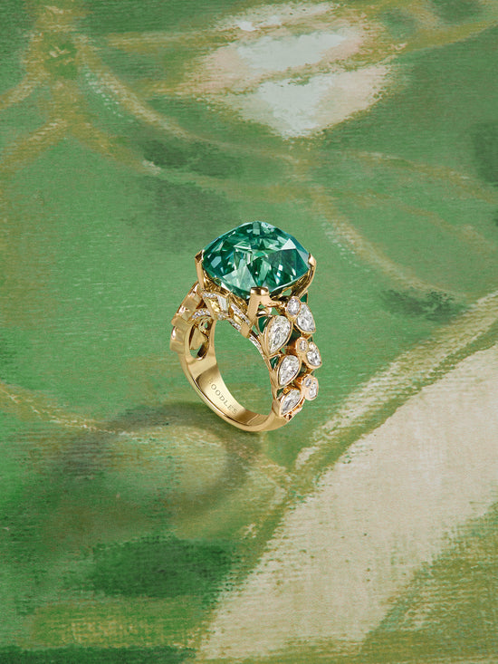 A Family Journey Dublin Tourmaline Yellow Gold Ring