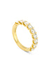 Classic Evermore Diamond Half Hoop Yellow Gold Eternity Ring 1.8 Carats