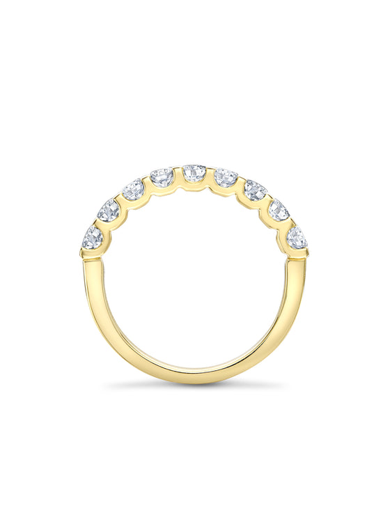 Classic Evermore Half Hoop Yellow Gold Eternity Ring 0.33 Carat