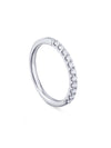 Classic Evermore Half Hoop Platinum Diamond Eternity Ring