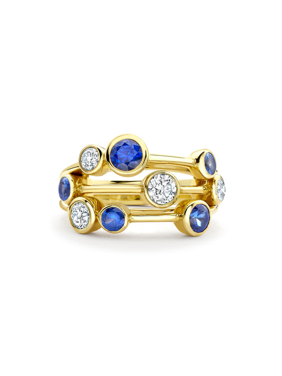 Raindance Classic Yellow Gold Sapphire Ring