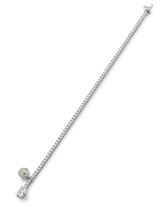 Classic Boodles Platinum Diamond Tennis Bracelet