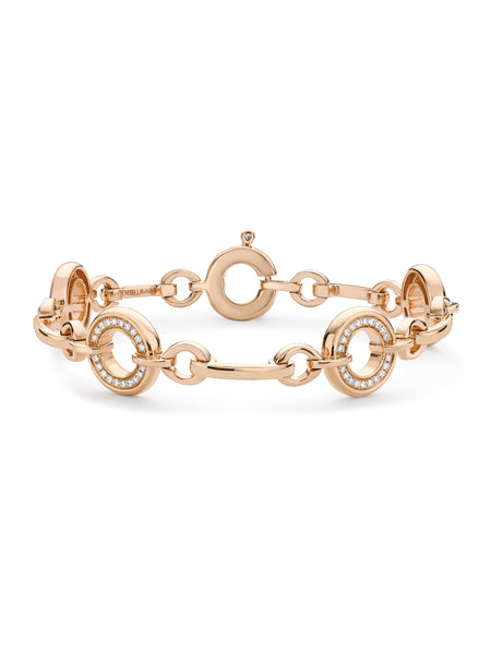 Roulette Classic Rose Gold Diamond Bracelet