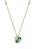 Raindance Yellow Gold Emerald Cluster Pendant