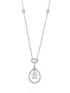 Vintage Palace Pear Diamond Platinum Pendant