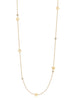 Blossom Long Yellow Gold Charm Necklace