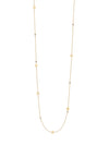 Blossom Long Yellow Gold Charm Necklace