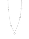 Long Roulette White Gold Diamond Necklace