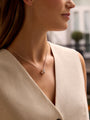 The Knot Rose and White Gold Diamond Pendant | Boodles