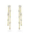 Raindance Long Yellow Gold Diamond Earrings