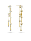 Raindance Long Yellow Gold Diamond Earrings