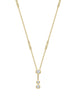 Waterfall Diamond Yellow Gold Pendant