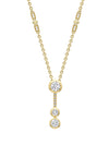 Waterfall Diamond Yellow Gold Pendant