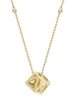 Be You Yellow Gold Cube Pendant