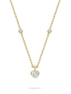 Classic Heart Yellow Gold Diamond Pendant