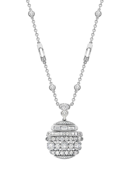 The National Gallery Play of Light Platinum Pendant