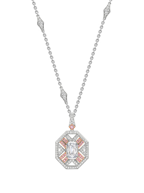 Fifth Avenue Ashoka Diamond Platinum Pendant