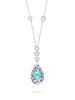 A Family Journey St. Tropez Paraiba Platinum Pendant