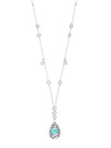 A Family Journey St. Tropez Paraiba Platinum Pendant