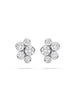 Raindance Classic Cluster Platinum Stud Earrings