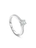 Harmony Round Brilliant Platinum Diamond Ring 0.9 Carat GVS2