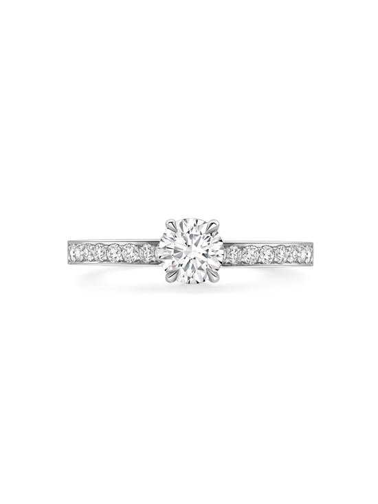 Harmony Round Brilliant Platinum Diamond Ring 0.5 carat