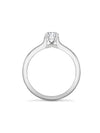 Harmony Round Brilliant Platinum Diamond Ring 0.7 Carat GVS2