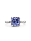 Harmony Cushion Cut Lavender Spinel Platinum Ring