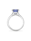 Harmony Cushion Cut Lavender Spinel Platinum Ring