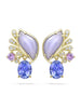 A Family Journey Provence Tanzanite Yellow Gold Earrings