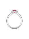 Vintage Round Pink Sapphire Platinum Ring | Boodles