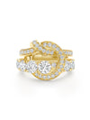 The Knot Large Yellow Gold Diamond Ring | Boodles